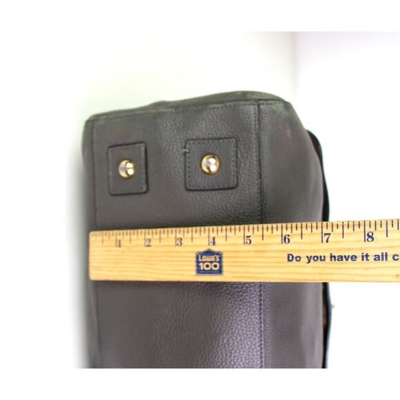 ROOMY Mulberry MUSHROOM GRAY GENUINE LEATHER ZIP TOP SHOULDER BAG HANDBAG PURSE - Picture 9 of 16